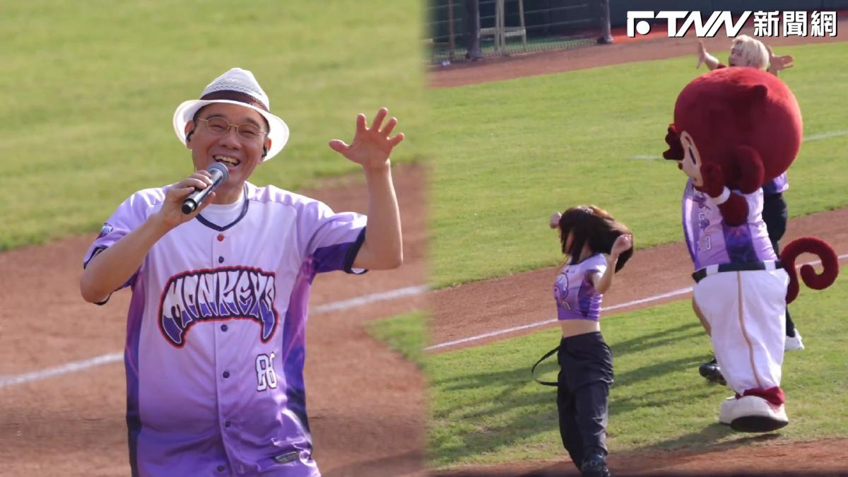影／夢幻聯動！陳雷首登球場嗨唱〈歡喜就好
