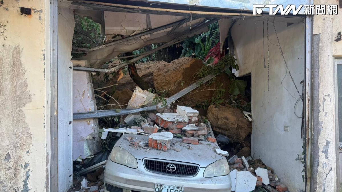 端午連假爆災情！基隆通明街「土石崩落」豪